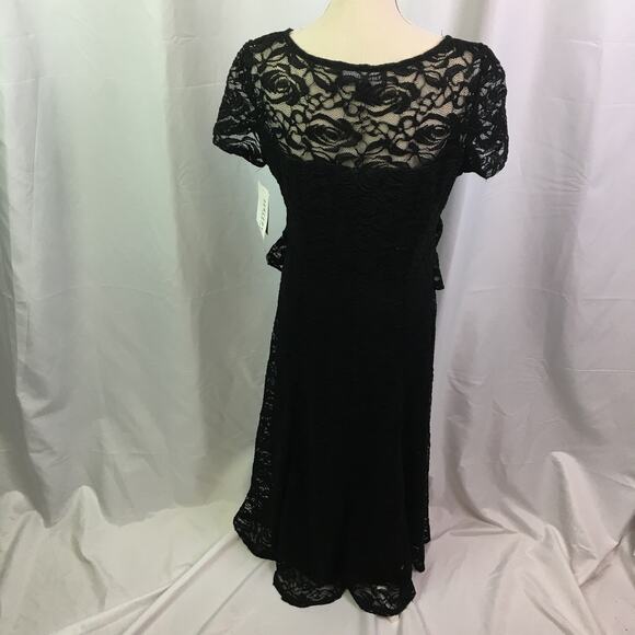 Perceptions New York Lace Dress Black Small - Picture 7 of 16